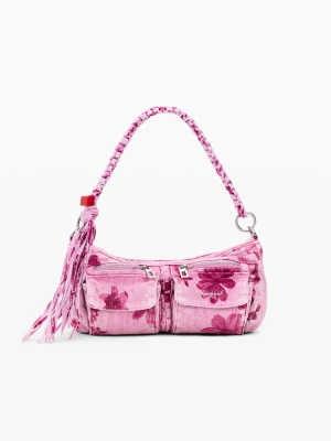 Średnia torba jeansowa w kwiaty Desigual