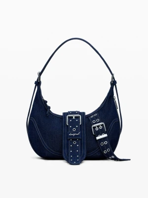 Średnia torba jeansowa z klamrami Desigual