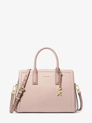 Średnia torba Laila ze skóry groszkowej w bloki kolorów Michael Kors