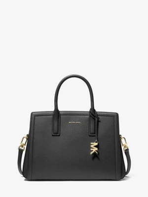 Średnia torba Laila ze skóry Michael Kors CZARNY (Czarny)