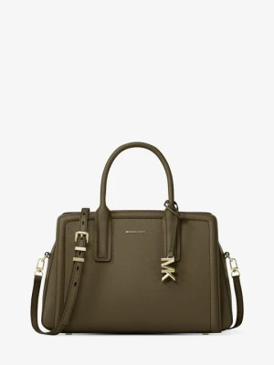 Średnia torba Laila ze skóry Michael Kors LODEN (Zielony)