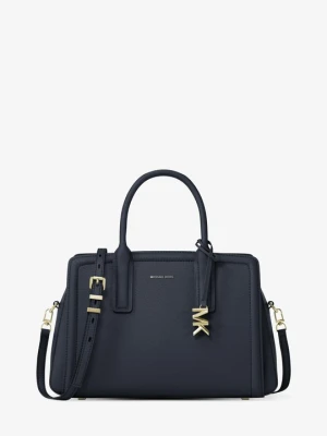 Średnia torba Laila ze skóry Michael Kors PÓŁNOC (Niebieski)