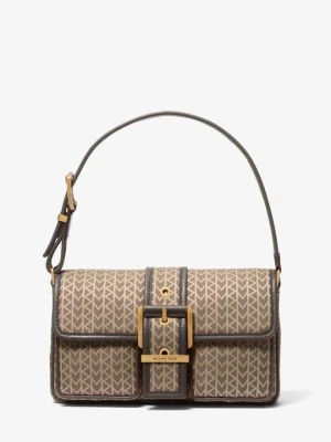 Średnia torba na ramię Colby z żakardowym logo MK2000 Michael Kors NATURALNY (Naturalny)