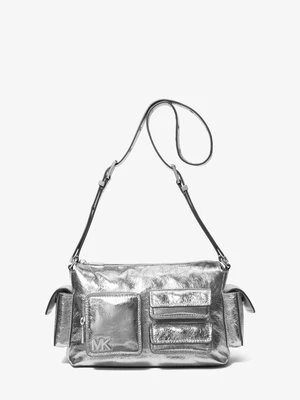 Średnia torba na ramię Dakota z metalicznej skóry z efektem spękania MICHAEL Michael Kors