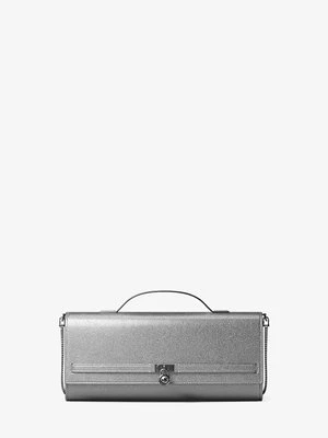 Średnia torba na ramię Hamilton Moderne z metalicznej skóry z przepinanym paskiem MICHAEL Michael Kors