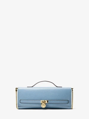 Średnia torba na ramię Hamilton Moderne ze skóry z przepinanym paskiem Michael Kors CHAMBRAY (Niebieski)