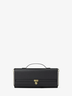 Średnia torba na ramię Hamilton Moderne ze skóry z przepinanym paskiem Michael Kors CZARNY (Czarny)