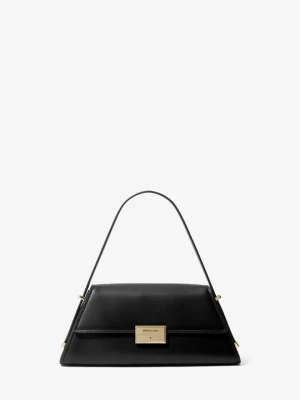 Średnia torba na ramię Ludlow ze skóry Michael Kors CZARNY (Czarny)