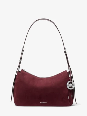 Średnia torba na ramię Nolita z nubuku Michael Kors OXBLOOD (Czerwony)