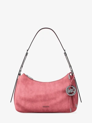 Średnia torba na ramię Nolita z nubuku Michael Kors PALISANDER (Różowy)
