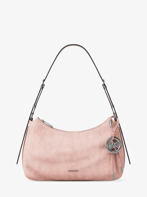 Średnia torba na ramię Nolita z nubuku Michael Kors PRZYDYMIONY RÓŻ (Różowy)