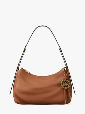 Średnia torba na ramię Nolita ze skóry groszkowej Michael Kors BRĄZOWY (Brązowy)