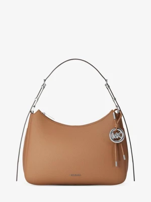 Średnia torba na ramię Nolita ze skóry groszkowej Michael Kors BRĄZOWY (Brązowy)