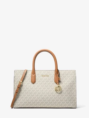 Średnia torba Scarlett z paskiem i charakterystycznym logo Michael Kors