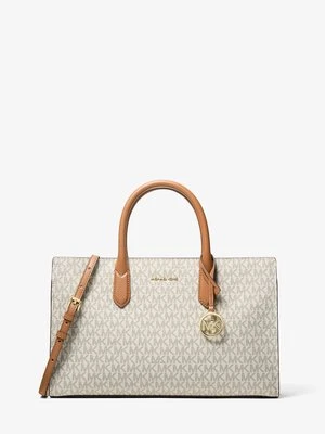 Średnia torba Scarlett z paskiem i charakterystycznym logo MICHAEL Michael Kors