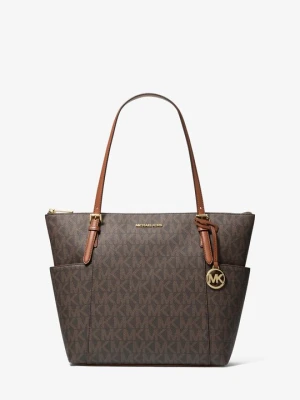 Średnia torba tote Charlotte z zapięciem na zamek i charakterystycznym logo Michael Kors