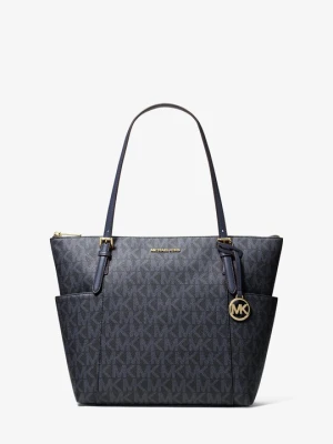 Średnia torba tote Charlotte z zapięciem na zamek i charakterystycznym logo Michael Kors