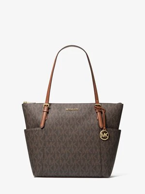 Średnia torba tote Charlotte z zapięciem na zamek i charakterystycznym logo Michael Kors Outlet