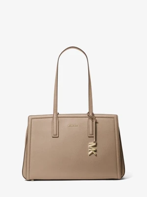 Średnia torba tote Laila ze skóry Michael Kors BRZOZOWY (Naturalny)