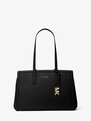 Średnia torba tote Laila ze skóry Michael Kors CZARNY (Czarny)
