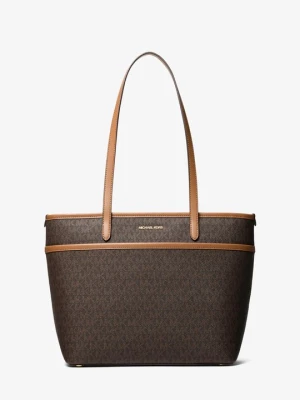 Średnia torba tote Marlowe z charakterystycznym logo i kieszenią Michael Kors