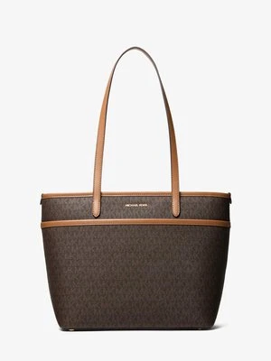 Średnia torba tote Marlowe z charakterystycznym logo i kieszenią MICHAEL Michael Kors