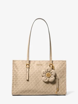 Średnia torba tote Zadie z nadrukiem z logo Michael Kors