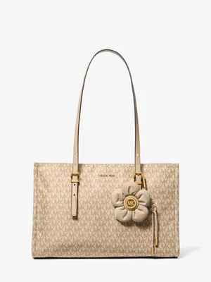 Średnia torba tote Zadie z nadrukiem z logo MICHAEL Michael Kors