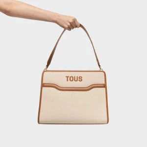 Średnia Torba Typu Shopping Z Płótna W Kolorze Camel Audree - Tous