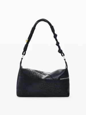 Średnia torebka z haftami Desigual