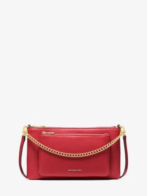 Średnia torebka do przewieszenia przez ramię Jet Set z groszkowej skóry z odpinanym paskiem MICHAEL Michael Kors