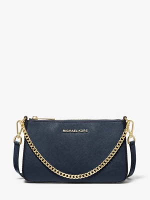 Średnia torebka do przewieszenia przez ramię Jet Set ze skóry saffiano Michael Kors GRANATOWY (Niebieski)
