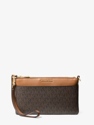 Średnia torebka Jet Set na nadgarstek z charakterystycznym logo Michael Kors złoty
