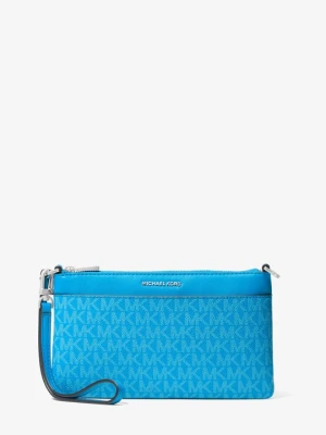 Średnia torebka Jet Set na nadgarstek z charakterystycznym logo z odpinanym paskiem Michael Kors