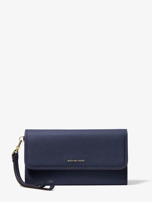 Średnia torebka na nadgarstek Jet Set na smartphona z groszkowej skóry MICHAEL Michael Kors