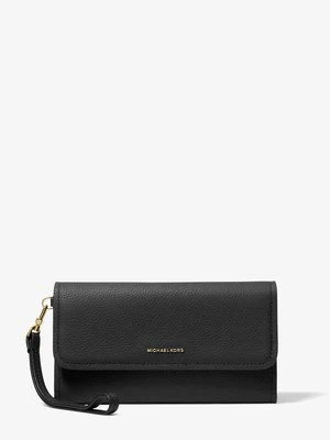 Średnia torebka na nadgarstek Jet Set na smartphona z groszkowej skóry MICHAEL Michael Kors