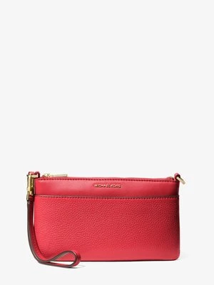 Średnia torebka na nadgarstek Jet Set z groszkowej skóry MICHAEL Michael Kors