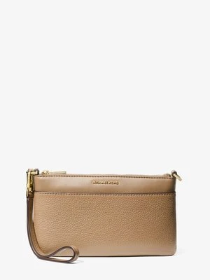 Średnia torebka na nadgarstek Jet Set z groszkowej skóry MICHAEL Michael Kors