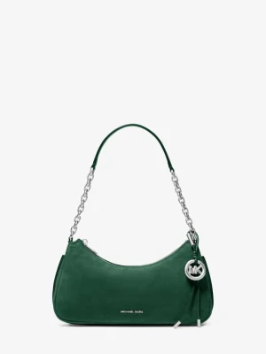 Średnia torebka Nolita z nubuku z łańcuszkiem Michael Kors MECH (Zielony)