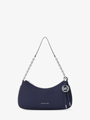 Średnia torebka Nolita z nubuku z łańcuszkiem Michael Kors NIEBIESKI FORMALNY (Niebieski)