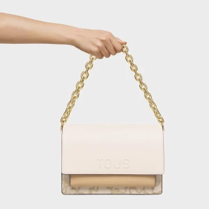 Średnia Torebka Przez Ramię W Kolorze Kości Słoniowej Audree Kaos Icon - Tous