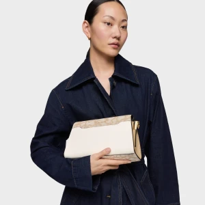 Średnia Torebka Przez Ramię W Kolorze Kości Słoniowej Kaos Icon - Tous