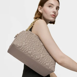 Średnia Torebka Typu Bowling Tous Jane Puffy Bear W Kolorze Taupe - Tous