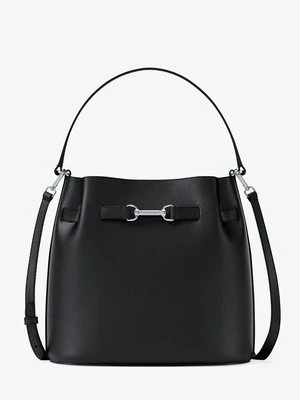 Średnia torebka typu worek do przewieszenia przez ramię Carson z groszkowej skóry z odpinanym paskiem Michael Kors Outlet