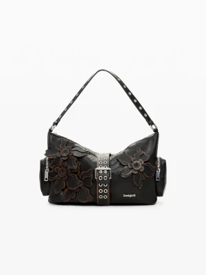 Średnia torebka z aplikacjami kwiatowymi Desigual