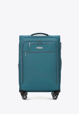 Średnia walizka miękka z poliestru morska Wittchen