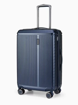 Średnia walizka na kółkach ciemnoniebieska Puccini