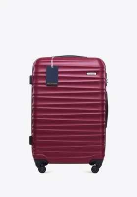 Średnia walizka z ABS - u i identyfikator z logo WITTCHEN bordowa