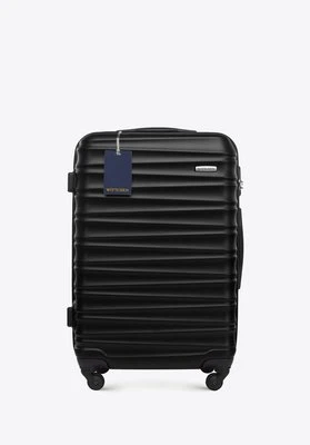 Średnia walizka z ABS - u i identyfikator z logo WITTCHEN czarna