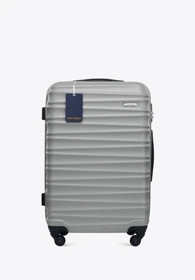 Średnia walizka z ABS - u i identyfikator z logo WITTCHEN szara